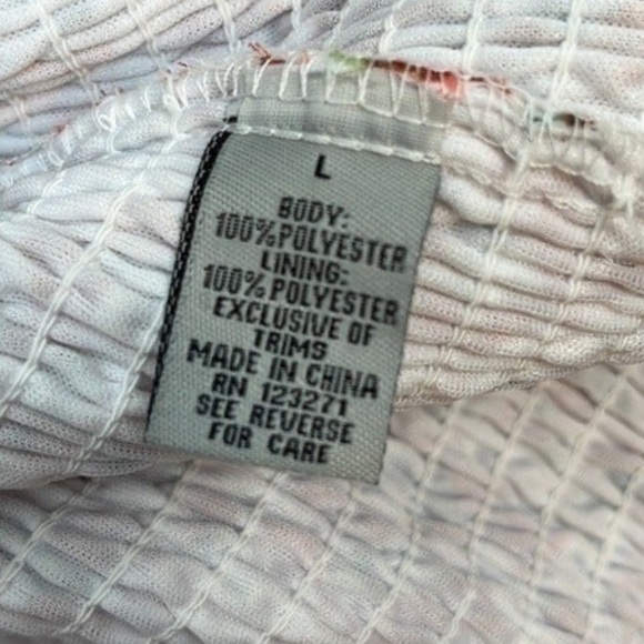 J for Justify Floral Ruched Mini Dress Size Large NWT - Picture 8 of 8